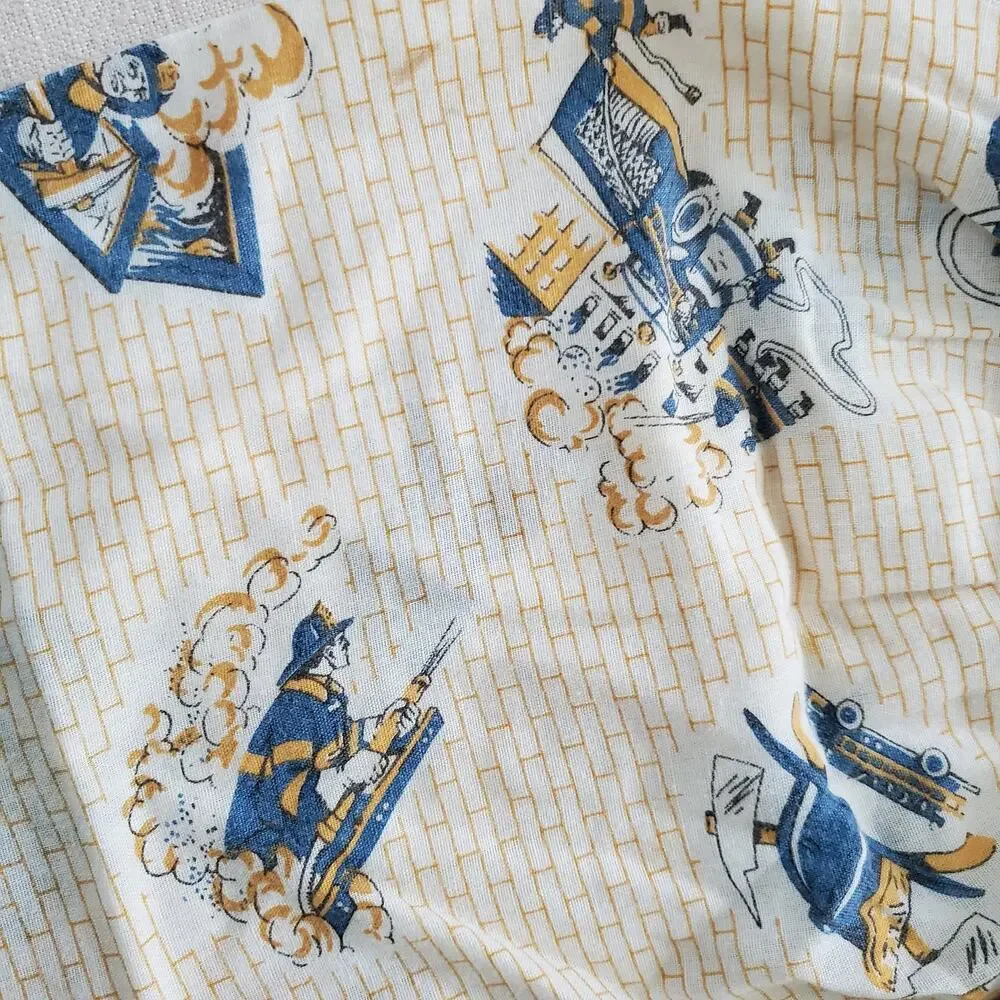 Vintage '60s Fireman Pajamas Set 2t